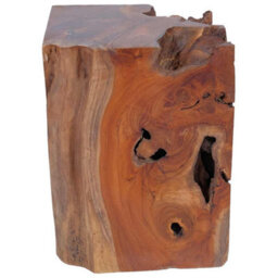 Walplus Solid Teak Wood Stool Durable And Elegant Seating Option - thumbnail 8