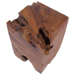 Walplus Solid Teak Wood Stool Durable And Elegant Seating Option - thumbnail 9