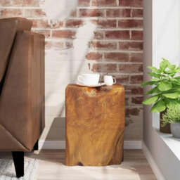 Walplus Solid Teak Wood Stool Durable And Elegant Seating Option - thumbnail 2