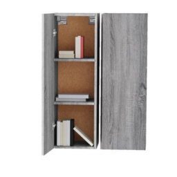 Berkfield Tv Cabinets 2 Pcs Grey Sonoma 30.5X30X90 Cm Engineered Wood - thumbnail 9
