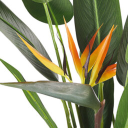 Beliani Strelitzia Artificial Tree 115Cm Green Black - Low Maintenance, Ready To Display - thumbnail 6