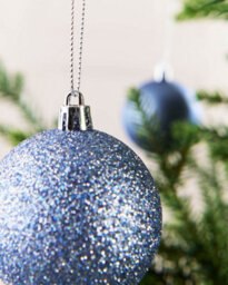 Werchristmas Set Of 50 Shatterproof Baubles, Ice Blue - thumbnail 6