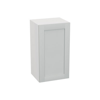 GoodHome Ashmead Matt Dove Grey Wall Kitchen Cabinet (W) 400mm (H)720mm