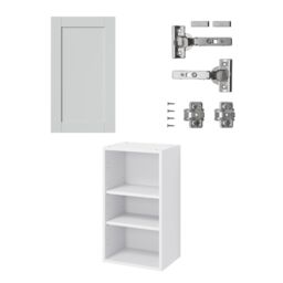 GoodHome Ashmead Matt Dove Grey Wall Kitchen Cabinet (W) 400mm (H)720mm - thumbnail 3
