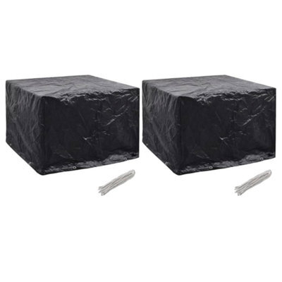 Walplus Outdoor Garden Furniture Covers 2 Pcs 8 Eyelets 122X112X98 Cm - image 1