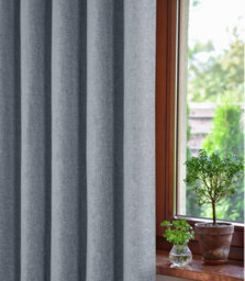 Sundour Amberley Eyelet Ring Top Curtains Grey - thumbnail 3