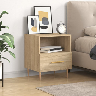 Berkfield Bedside Cabinet Sonoma Oak 40X35X47.5 Cm Engineered Wood - image 1