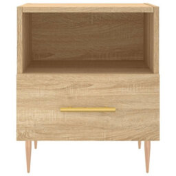 Berkfield Bedside Cabinet Sonoma Oak 40X35X47.5 Cm Engineered Wood - thumbnail 4