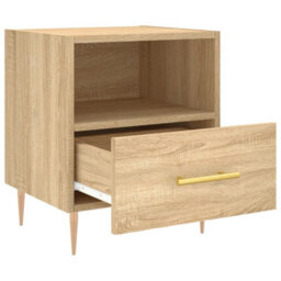 Berkfield Bedside Cabinet Sonoma Oak 40X35X47.5 Cm Engineered Wood - thumbnail 3