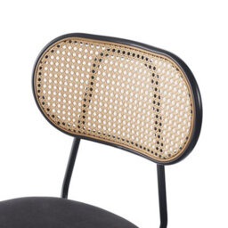 Nordlys Set Of 2 Industrial Bar Stools With Rattan Modern Design Style Dining Room - thumbnail 8