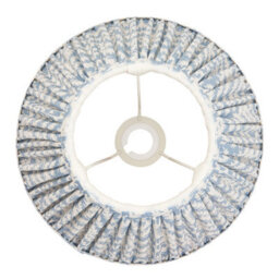Loops Elegant Set Of 2 Shell Bay Blue Tapered Cylinder Lamp Shades - Handcrafted 30Cm Design - thumbnail 4