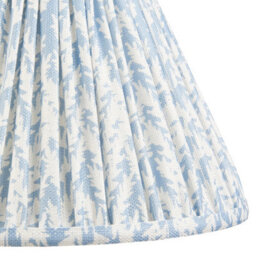 Loops Elegant Set Of 2 Shell Bay Blue Tapered Cylinder Lamp Shades - Handcrafted 30Cm Design - thumbnail 3