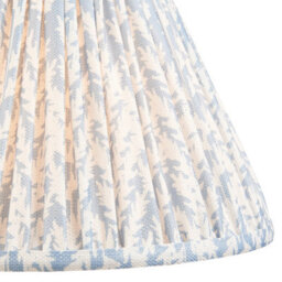 Loops Elegant Set Of 2 Shell Bay Blue Tapered Cylinder Lamp Shades - Handcrafted 30Cm Design - thumbnail 2