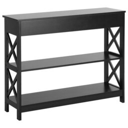 Wyld And Coco Nordichome Sideboard 100 X 30 Cm Black With 1 Drawer And 2 Shelves - thumbnail 6