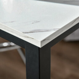 Homcom Bar Table Coffee Table With Adjustable Footpads For Breakfast Dining - thumbnail 9