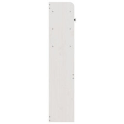 Berkfield Headboard With Storage White 135 Cm Solid Wood Pine - thumbnail 5