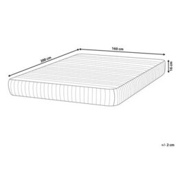 Beliani Pocket Spring Mattress Misty H3/4 Firm 160 X 200 Cm (Eu King Size) - thumbnail 3