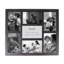 Happy Homewares Modern Black Multi Collage Picture Frame With Family Wording And Cute Phrase - thumbnail 1