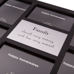 Happy Homewares Modern Black Multi Collage Picture Frame With Family Wording And Cute Phrase - thumbnail 4