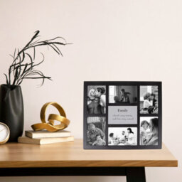 Happy Homewares Modern Black Multi Collage Picture Frame With Family Wording And Cute Phrase - thumbnail 7