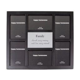 Happy Homewares Modern Black Multi Collage Picture Frame With Family Wording And Cute Phrase - thumbnail 8