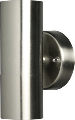 Netagon Garden Outdoor Porch Garage Eden 230V Wall Light In Stainless Steel - image 1