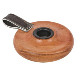 Urbn-Living Urbnliving Wooden Candle Holder With Handle Rustic Natural Light Wood Candlestick Décor - thumbnail 6