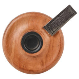 Urbn-Living Urbnliving Wooden Candle Holder With Handle Rustic Natural Light Wood Candlestick Décor - thumbnail 7
