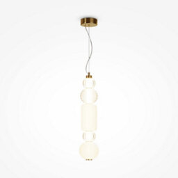 Luminosa Lighting Luminosa Maytoni Collar Ii Modern Slim Pendant Ceiling Light Gold Integrated Led 3000K