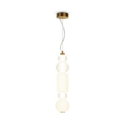 Luminosa Lighting Luminosa Maytoni Collar Ii Modern Slim Pendant Ceiling Light Gold Integrated Led 3000K - thumbnail 3