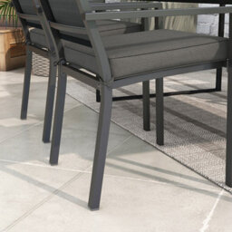 Outsunny Set Of 4 Outdoor Seat Cushion With Ties, For Patio Furniture, Grey - thumbnail 7