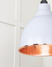 From the Anvil Hammered Copper Brindley Pendant In Birch - thumbnail 6