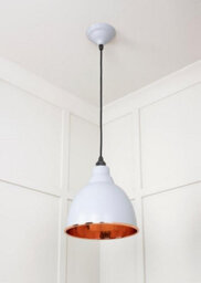 From the Anvil Hammered Copper Brindley Pendant In Birch - thumbnail 5