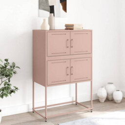 Berkfield Sideboard Pink 68.5X38.5X107 Cm Steel - thumbnail 3