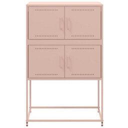 Berkfield Sideboard Pink 68.5X38.5X107 Cm Steel - thumbnail 6