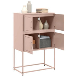 Berkfield Sideboard Pink 68.5X38.5X107 Cm Steel - thumbnail 5