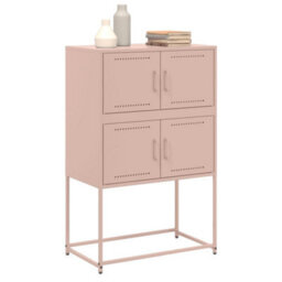 Berkfield Sideboard Pink 68.5X38.5X107 Cm Steel - thumbnail 4