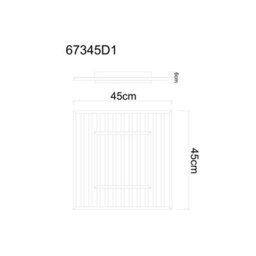 Luminosa Lighting Luminosa Woody 45Cm Integrated Led Semi Flush Ceiling Light Matt Black Led 3000K - thumbnail 9