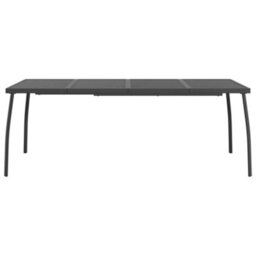 Berkfield 9 Piece Garden Dining Set Anthracite Metal Mesh - thumbnail 7