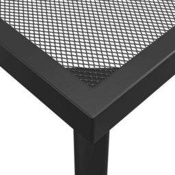 Berkfield 9 Piece Garden Dining Set Anthracite Metal Mesh - thumbnail 8