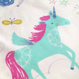 Bedlam Rainbow Unicorn Childrens Duvet Cover Set - thumbnail 2