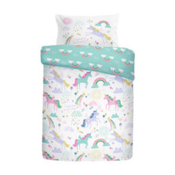 Bedlam Rainbow Unicorn Childrens Duvet Cover Set - thumbnail 5