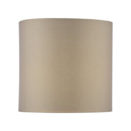 DAR Suelita Taupe Cotton Cylinder Shade 18.5Cm - thumbnail 1