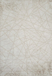 Perla Modern Abstract Linear Living Room Area Rug Metallic Sheen Contemporary Hallway Runner Axis-Beige 160X230 Cm - thumbnail 6