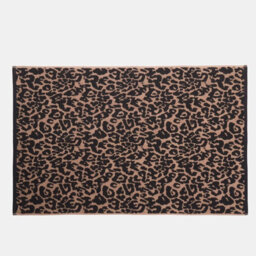 OHS Leopard Hand Towel Absorbent 100% Cotton Luxury Hotel Quality, Natural - 2Pc - thumbnail 5