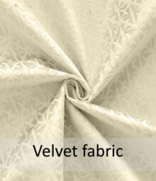 Luxury Living Temple Velvet Ring Top Curtains Cream - thumbnail 4