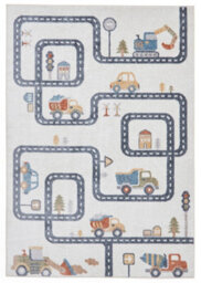Multicolour Pictorial 40mm Thick Stain-Resistant Rug For Bedroom, Dining Room, Easy To Clean Modern Rug-120Cm X 170Cm - thumbnail 8