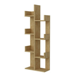 Decorotika Lusia 4-Tier Bookcase Shelving Unit Sapphire Oak - thumbnail 6