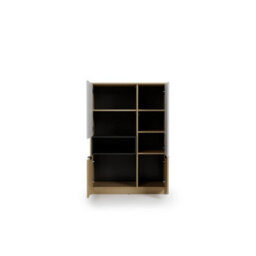 Arte Kanu White And Oak Copenhagen Highboard Cabinet 90Cm - thumbnail 5