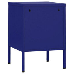 Berkfield Nightstands 2 Pcs Navy Blue 35X35X51 Cm Steel - thumbnail 5